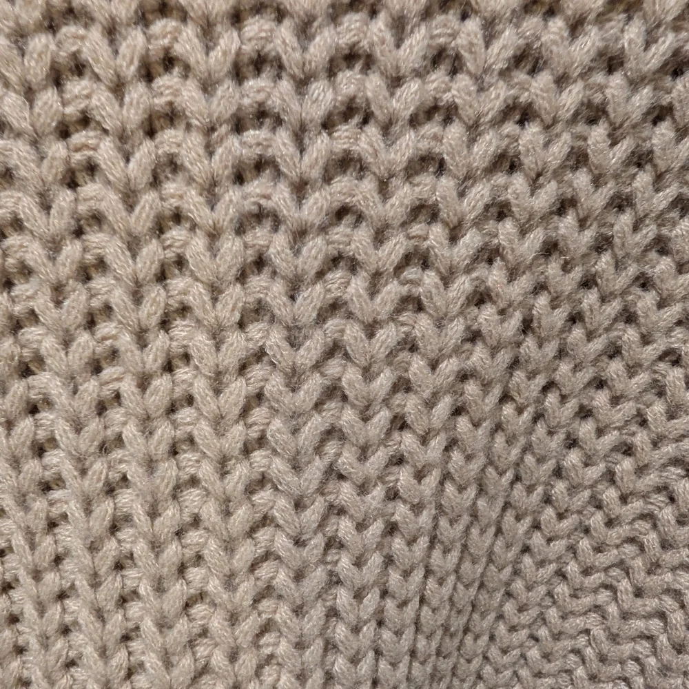 Blue B Collection Tan Knit Sweater With Multi Colored Fringe On Sleeves, Size M. - Picture 6 of 9